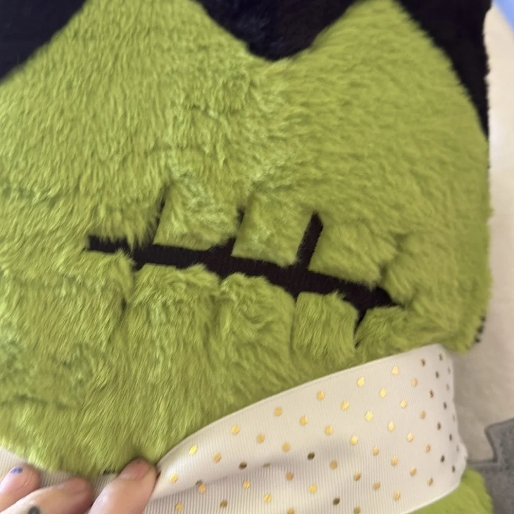 Isaac Mizrahi Frankenstein Pillows Green and Black New Homegoods